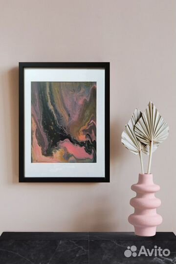 Картина флюид арт