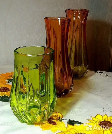 Зеленое стекло СССР лзхс, Резеда