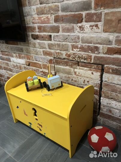 Комод сундук для игрушек желтый IKEA