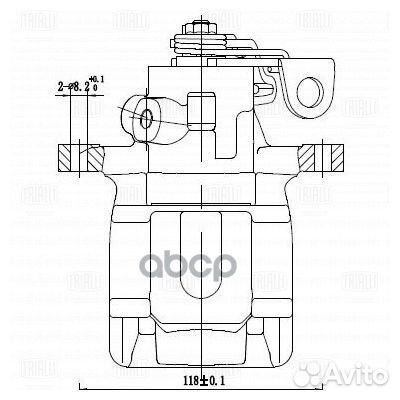 Суппорт тормозной CF095117 Trialli