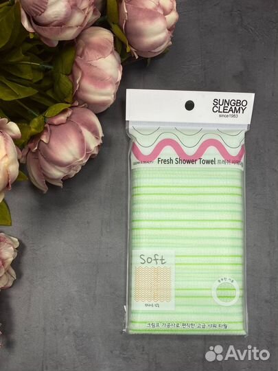 Корейская мочалка-полотенце в ассортименте