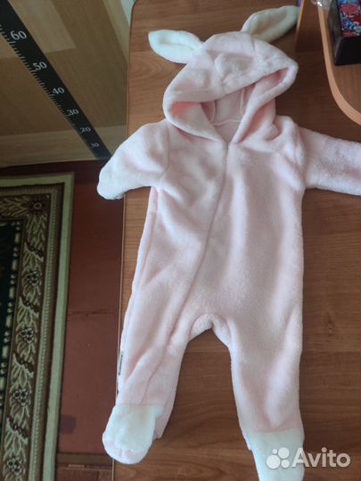 Плюшевый комбинезон для девочки 62 размер