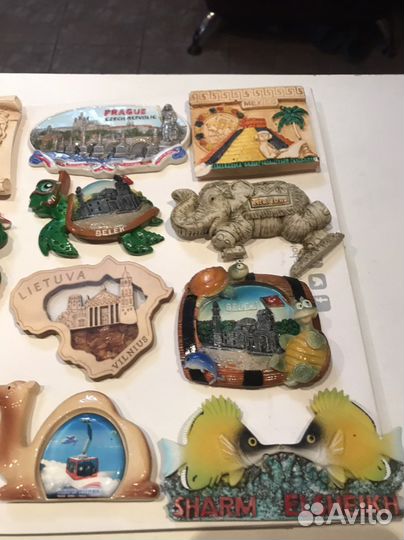 Набор магнитиков из 14 щтук из зарубежья