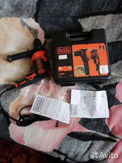 Дрель ударная black AND decker