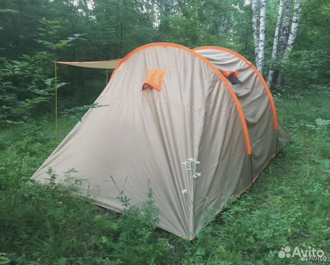 Палатка 4 места, 2 комнаты