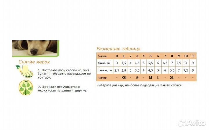 Обувь для собак