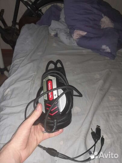 Игровые наушники с микрофоном oklick