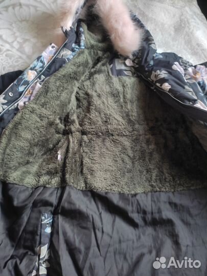 Зимнее пальто для девочки ф. Батик