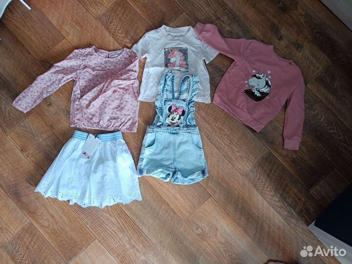 Детские вещи пакетом на девочку 98 104 размер