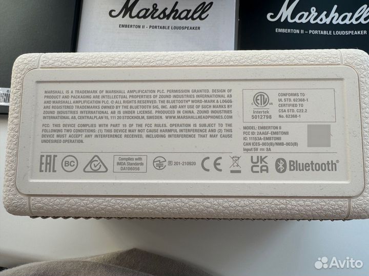 Колонка marshall emberton ll оригинал