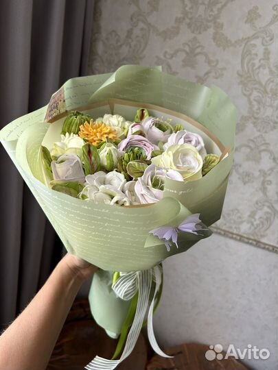 Сладкий букет из зефира