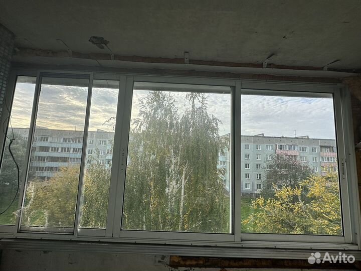 Окно раздвижное алюминиевое б/у