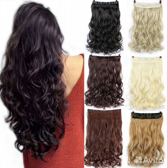 Волосы на заколках