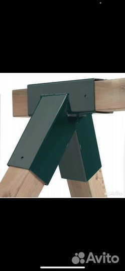 Уголок соединения бруса для качелей (тройник)