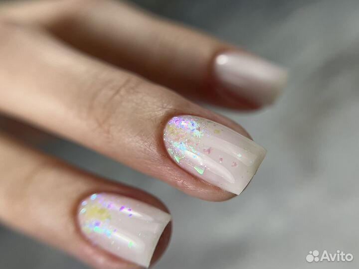 Маникюр гель лак наращивание ногтей