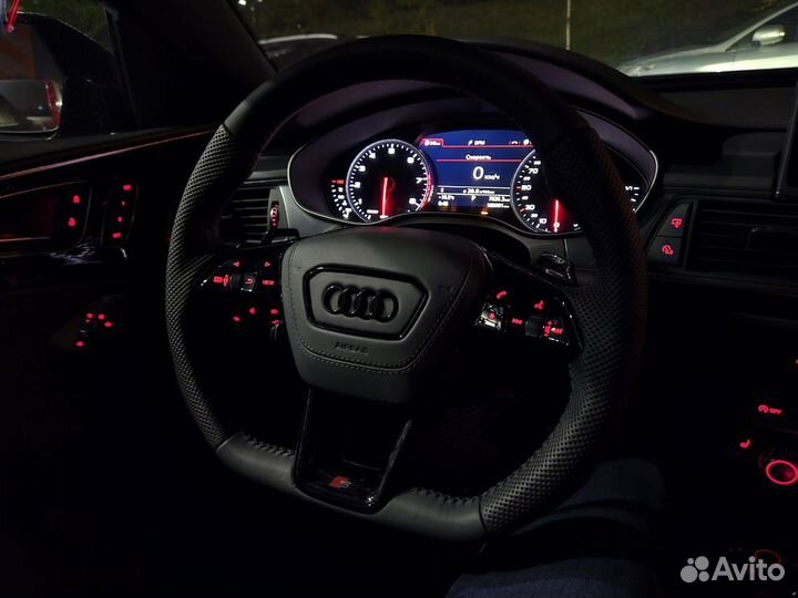 Руль Audi спорт S красная подсветка