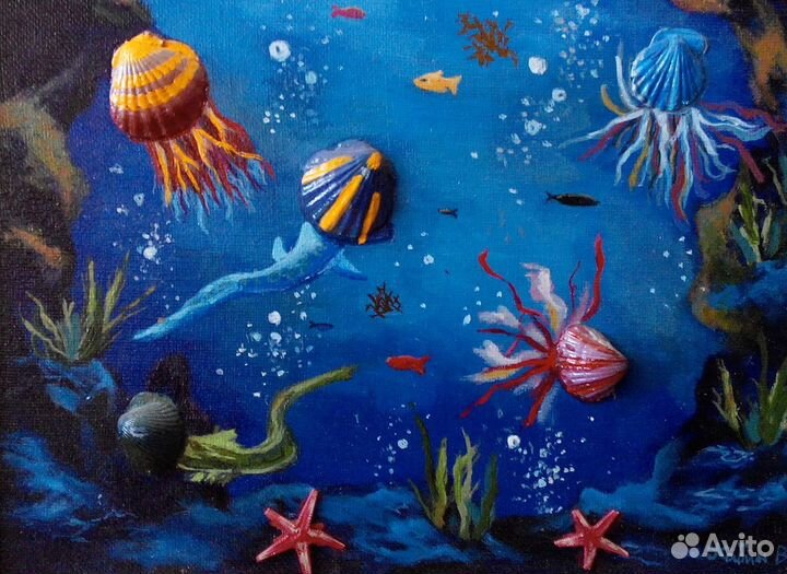 Картина маслом на картоне