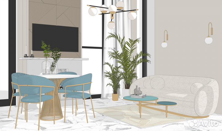 Дизайнер интерьера удаленно