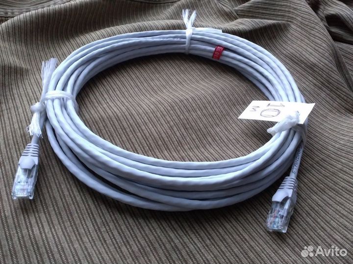 Интернет кабель 10/15/20м Новый Медь Патч-корд