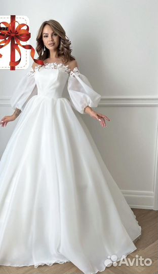Свадебное платье 42 44 пышное