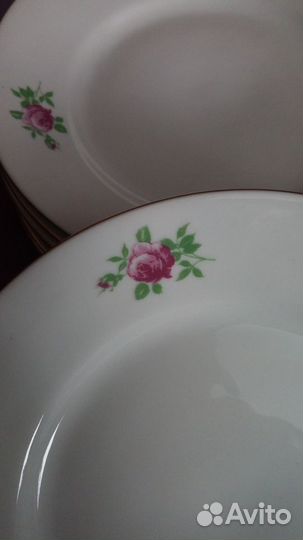 Тарелки фарфор 8 шт