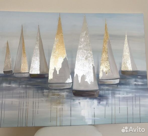 Новая картина «Парусники» 60х80 см