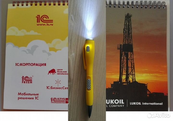 Ручки Блокноты А5 1 С Лукойл на спирали клетка