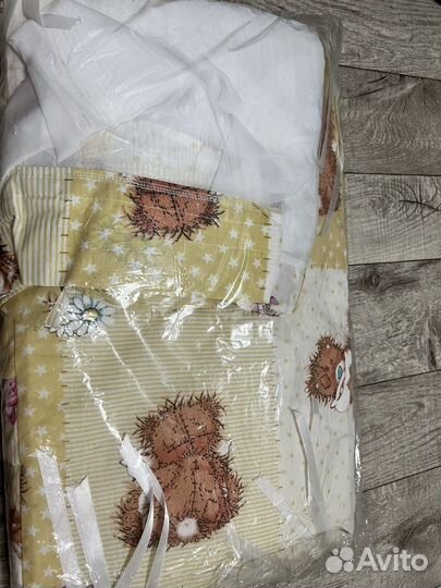 Бортики+балдахин в кроватку