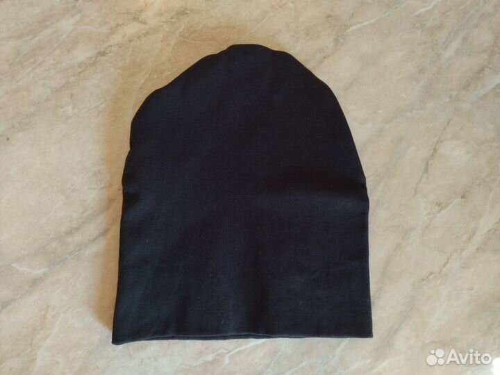 Шапка Валерия Мура однотонная черная, 116