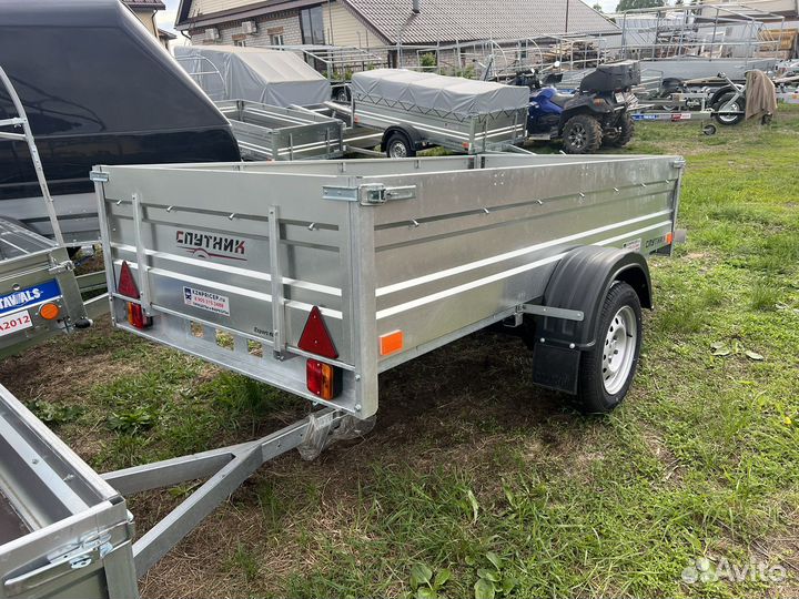 Прицеп оцинк 2.60х1.34 увеличенный борт Спутник