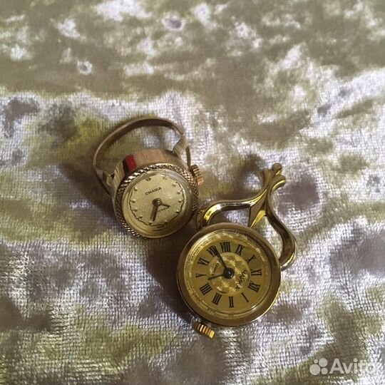 Янтарь часы запонки винтаж СССР