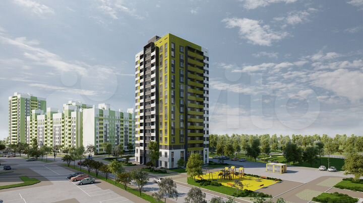 3-к. квартира, 76,4 м², 9/16 эт.