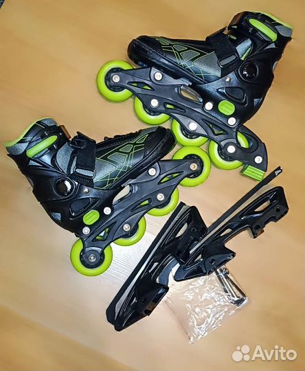 Коньки ролики 2 в 1