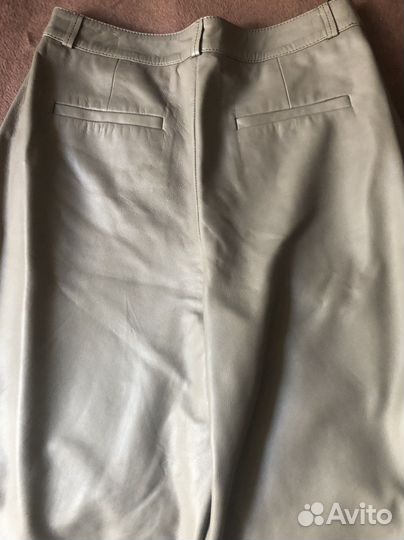 Massimo dutti кожаные брюки