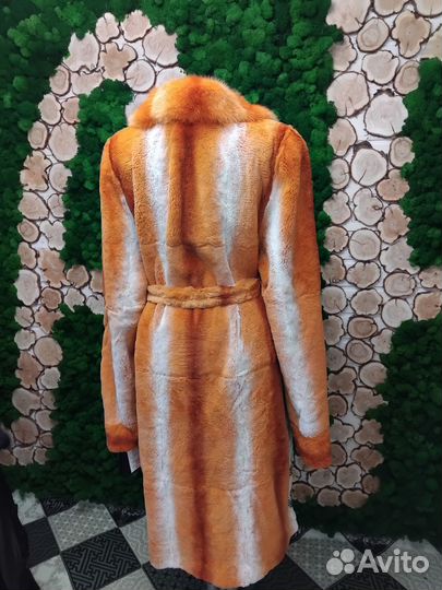 Шуба натуральная с норкой 48-50