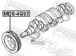 MDS-4G93 шкив коленвала Mitsubishi Carisma/Col