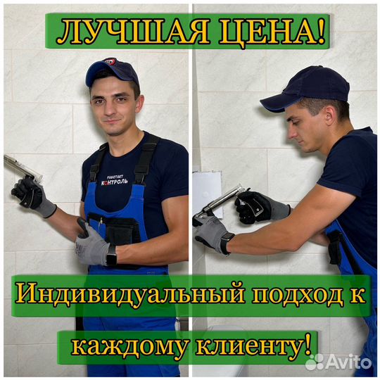 Уничтожение клопов, тараканов, блох, клещей