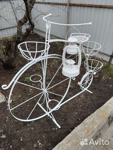 Подставка для цветов велосипед