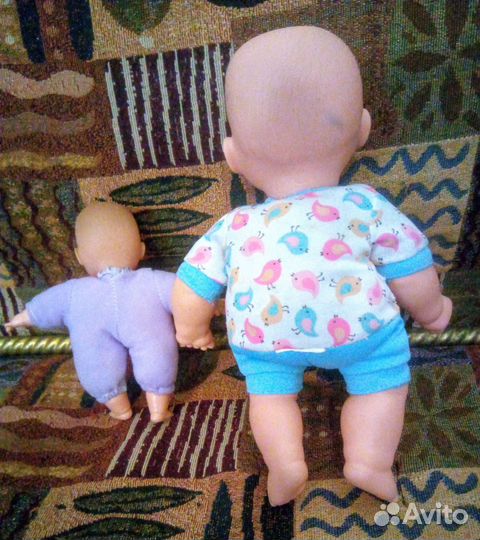 Пупсы с мягким телом 17 и 27 см