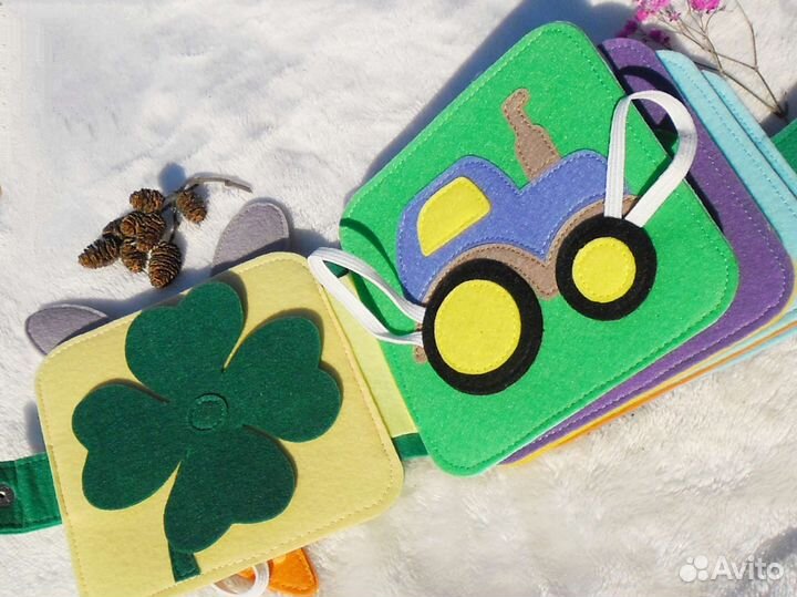 Фетровая книжка. Развивающая детская книжка