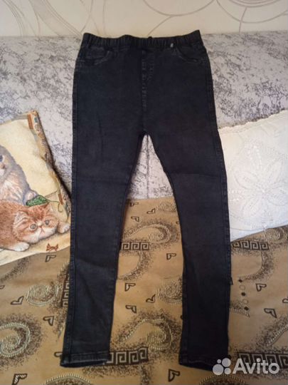 Джинсы темно серые