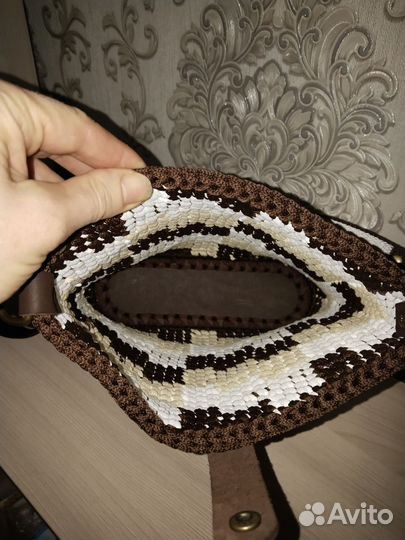 Вязаный мини-шоппер