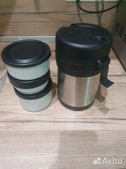 Термос для еды с контейнерами