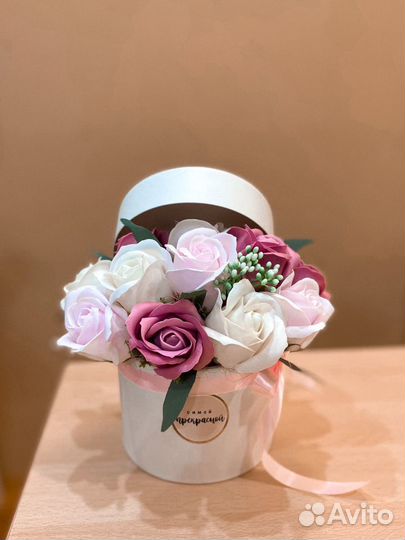 Букет для воспитателя из мыльных цветов