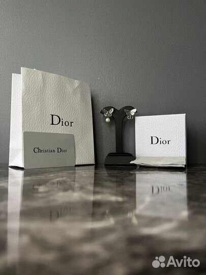 Серьги christian dior