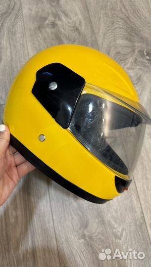 Детский мото шлем защитный