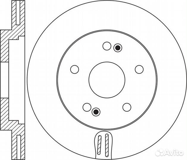 RN1653 Диск тоpмозной nibk