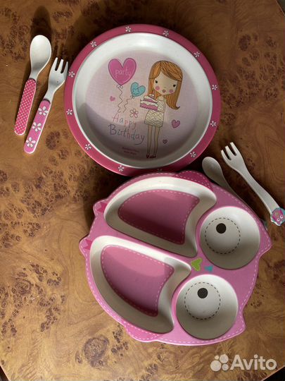 Детскся посуда из бамбука