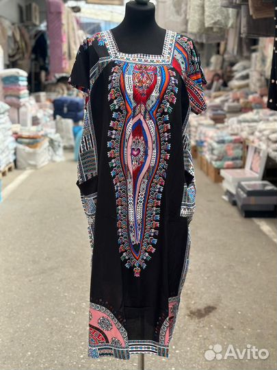 Штапельное платье