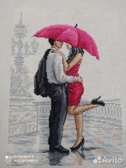 Картина вышитая крестом ручная работа